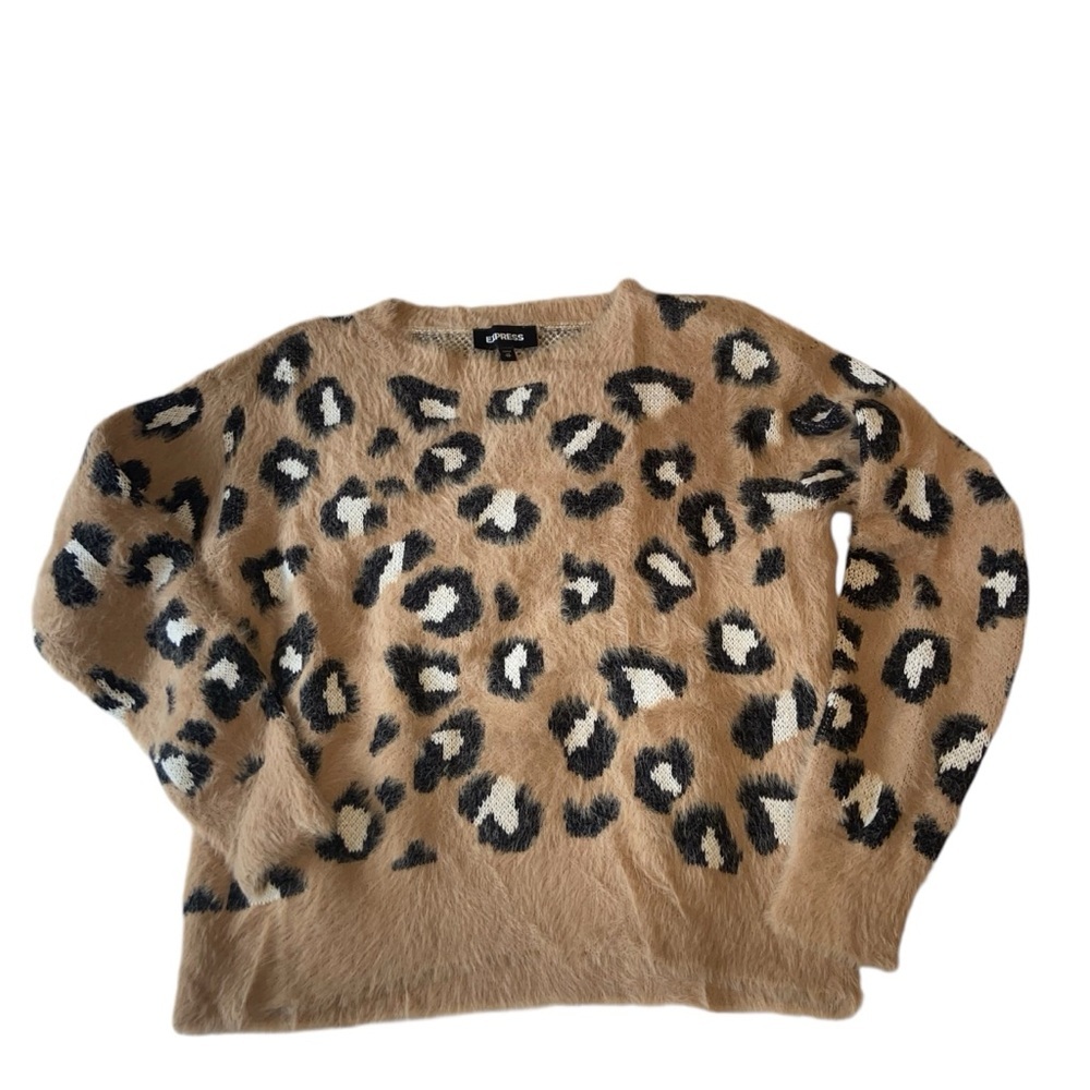 Express Cheetah Sweater - in great condition - women’s size XS